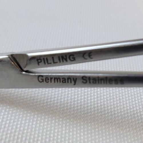 PILLING 15-2800 Halsey Needle Holder Serrated Jaws Tungsten Carbide 5-1/4" — photo 6