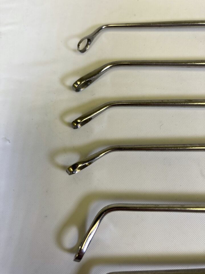 KARL STORZ 45deg 70deg 120deg x 6.5" Set of 8 Antrum Coakley Curettes — photo 4