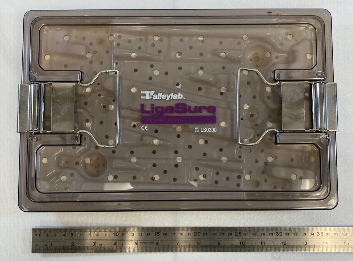 VALLEYLAB LS0200 LigaSure Vessel Sealing System Sterilization Case Tray w/ Lid — photo 5
