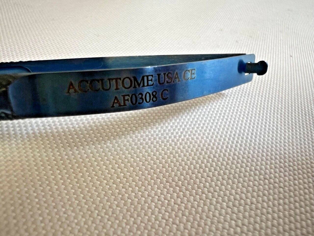 ACCUTOME AF0308C Utrata Titanium Ophthalmic Capsulorhexis Forceps — photo 4
