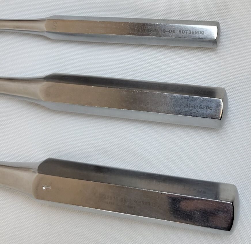 ZIMMER gSource Key Periosteal Elevator Set 1/2, 3/4, & 1" Blade — photo 4