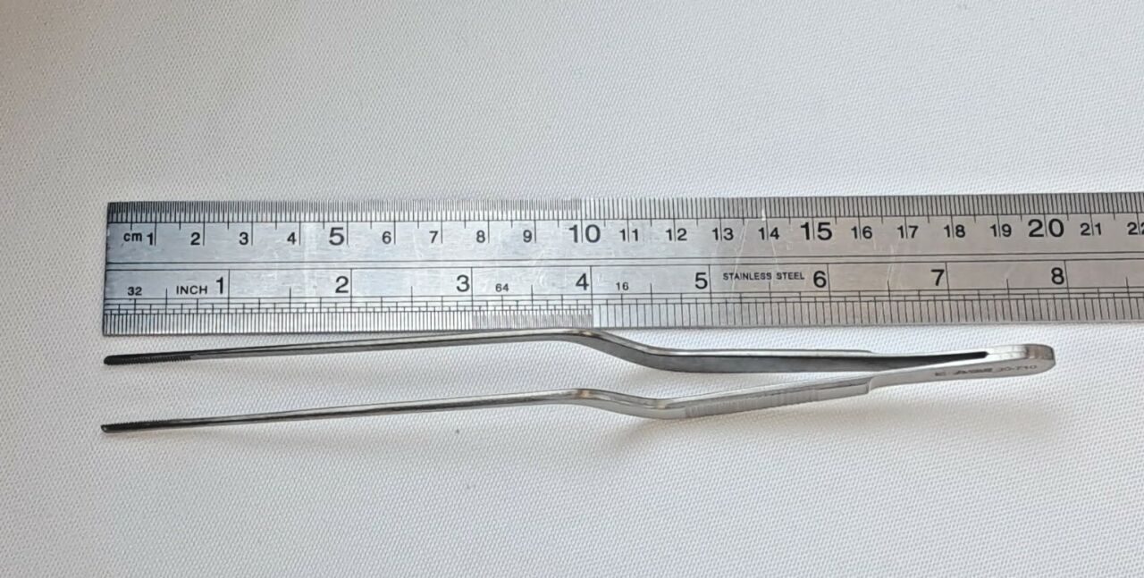 AMBLER 30-710 Gruenwald Nasal Forceps 8" Bayonet Dressing ENT — photo 6