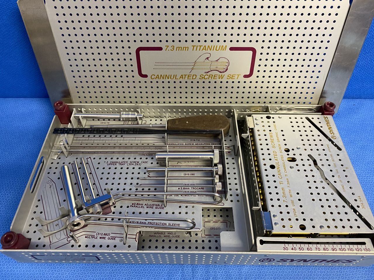 SYNTHES 7.3mm Cannulated Titanium Screw Set — photo 6