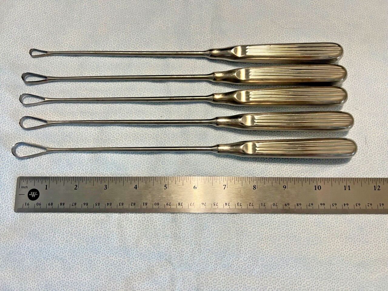 JARIT Sims 11" Sizes 0, 2, 3, 4, 5, 6 Uterine Curette Set — photo 3