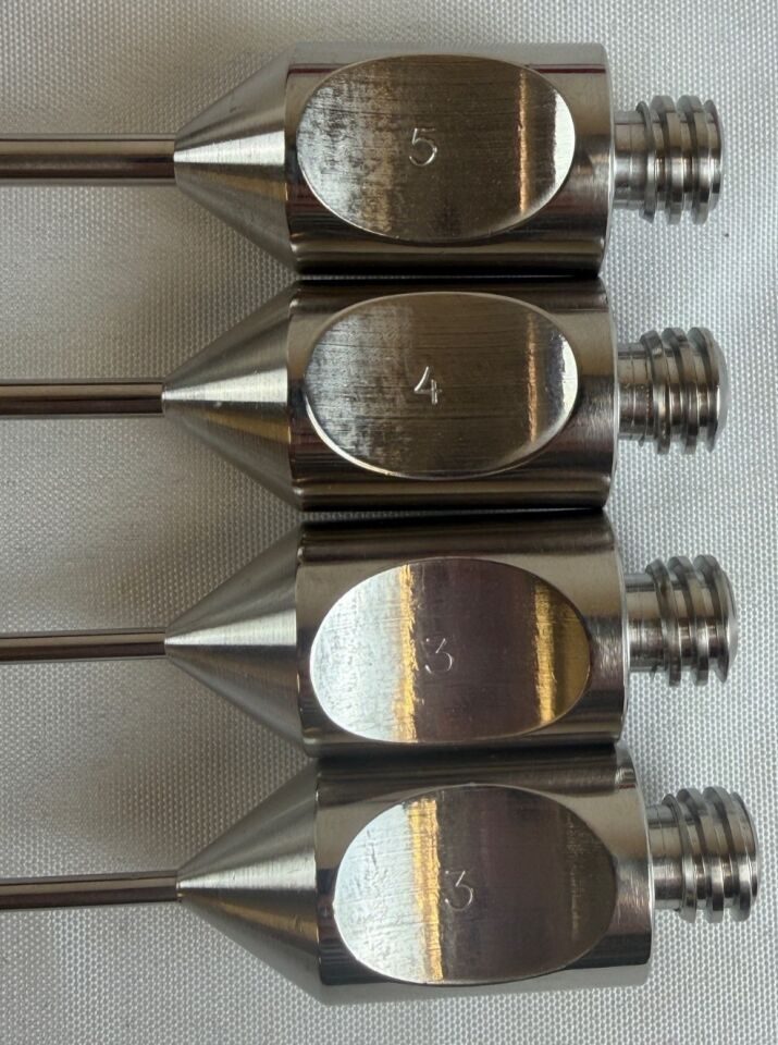 ADVANCED AESTHETIC RESOURCES Liposuction Cannulas & Handle Set of 4 w/ Tray — photo 2