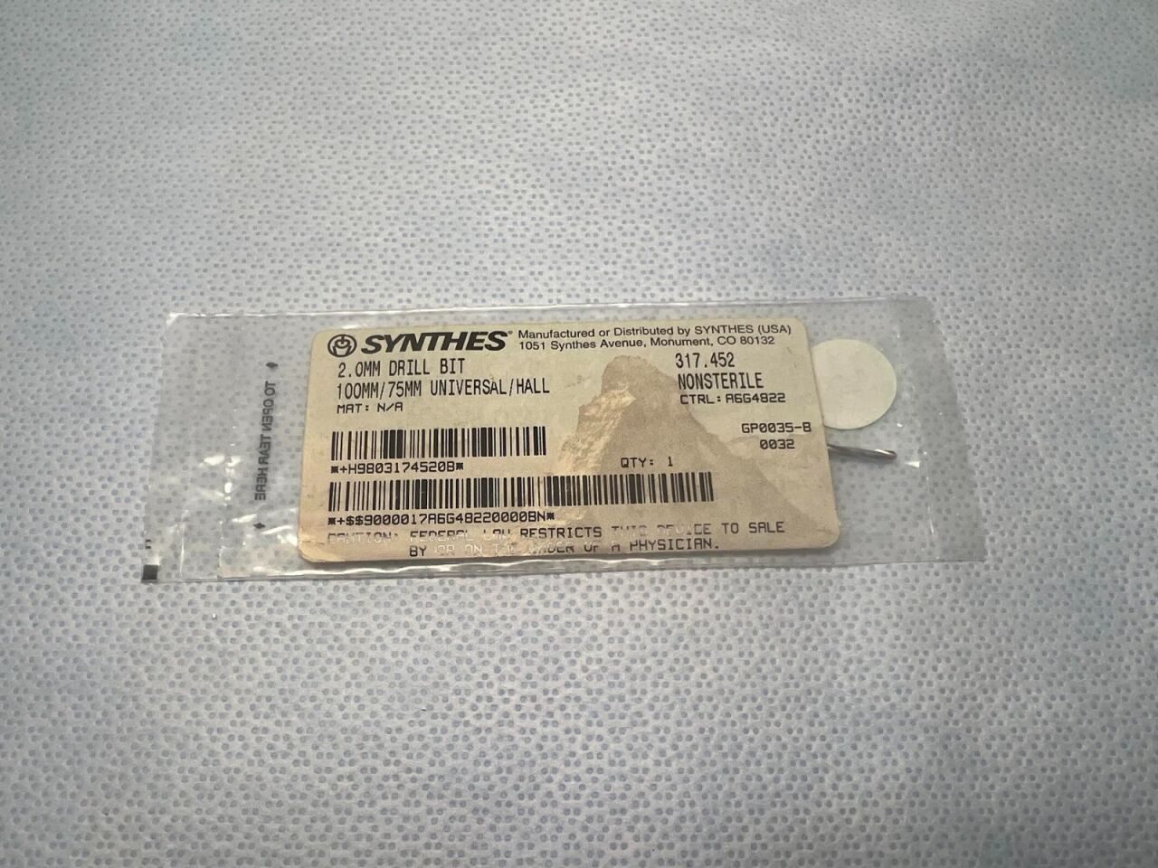 SYNTHES 317.452 2.0mm Universal Drill Bit — photo 2