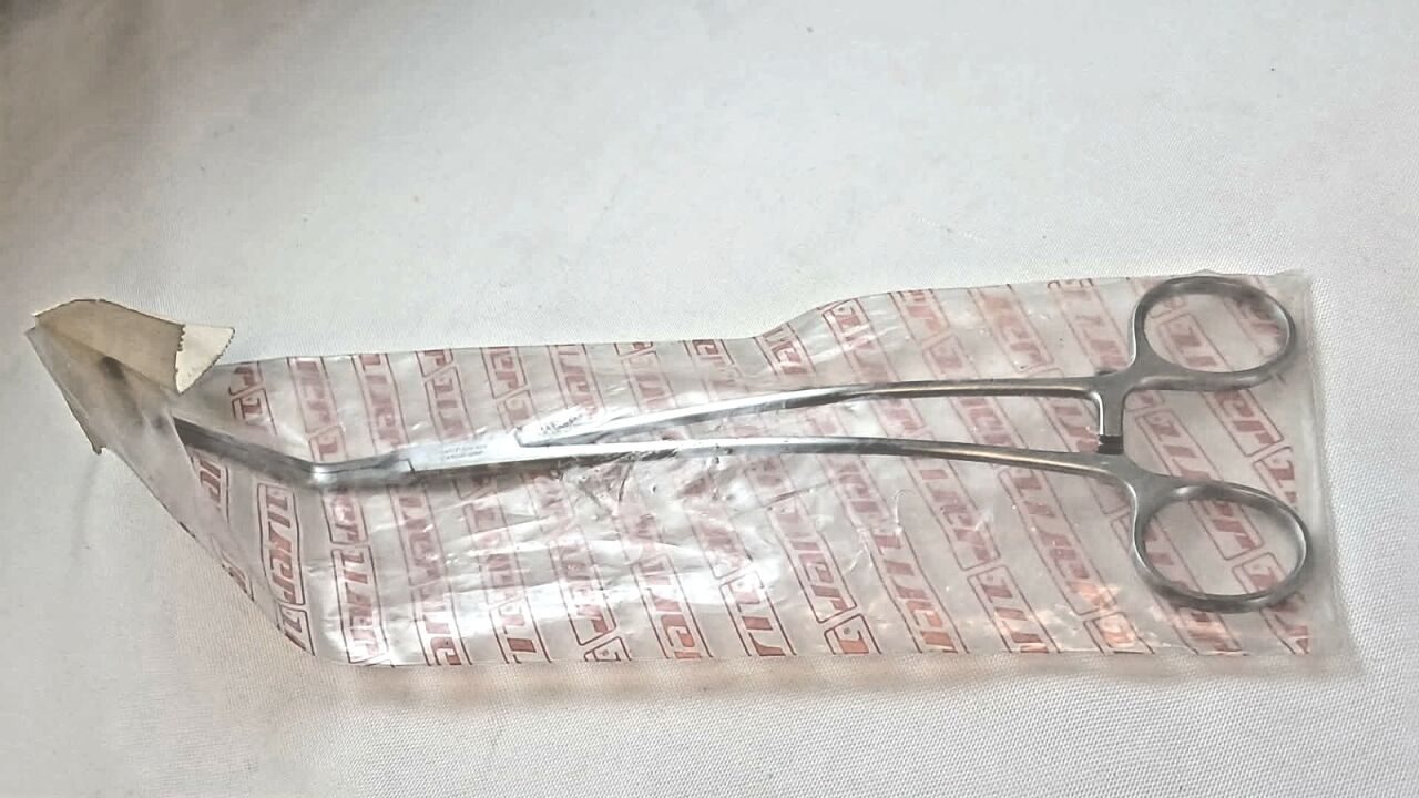 JARIT 320-326 DeBakey Tangential Occlusion Clamp 1x2 Teeth 10" — photo 4