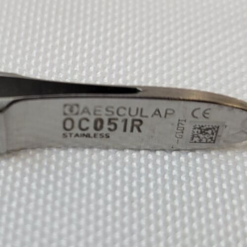 AESCULAP OC051R Bishop-Harmon Iris Tissue Surgical Forceps, Straight Tips — photo 3