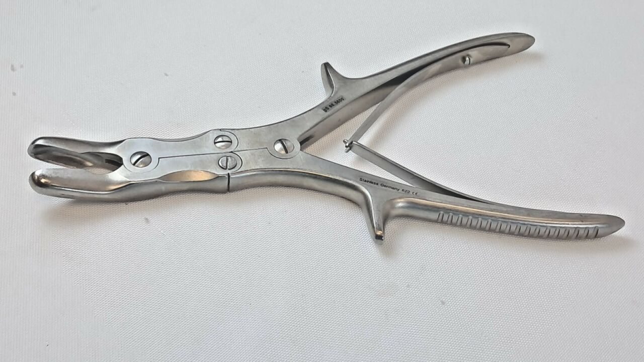 GSOURCE gS 66.5600 Stille-Luer Rongeur 8.5" Curved 10mm Double Action