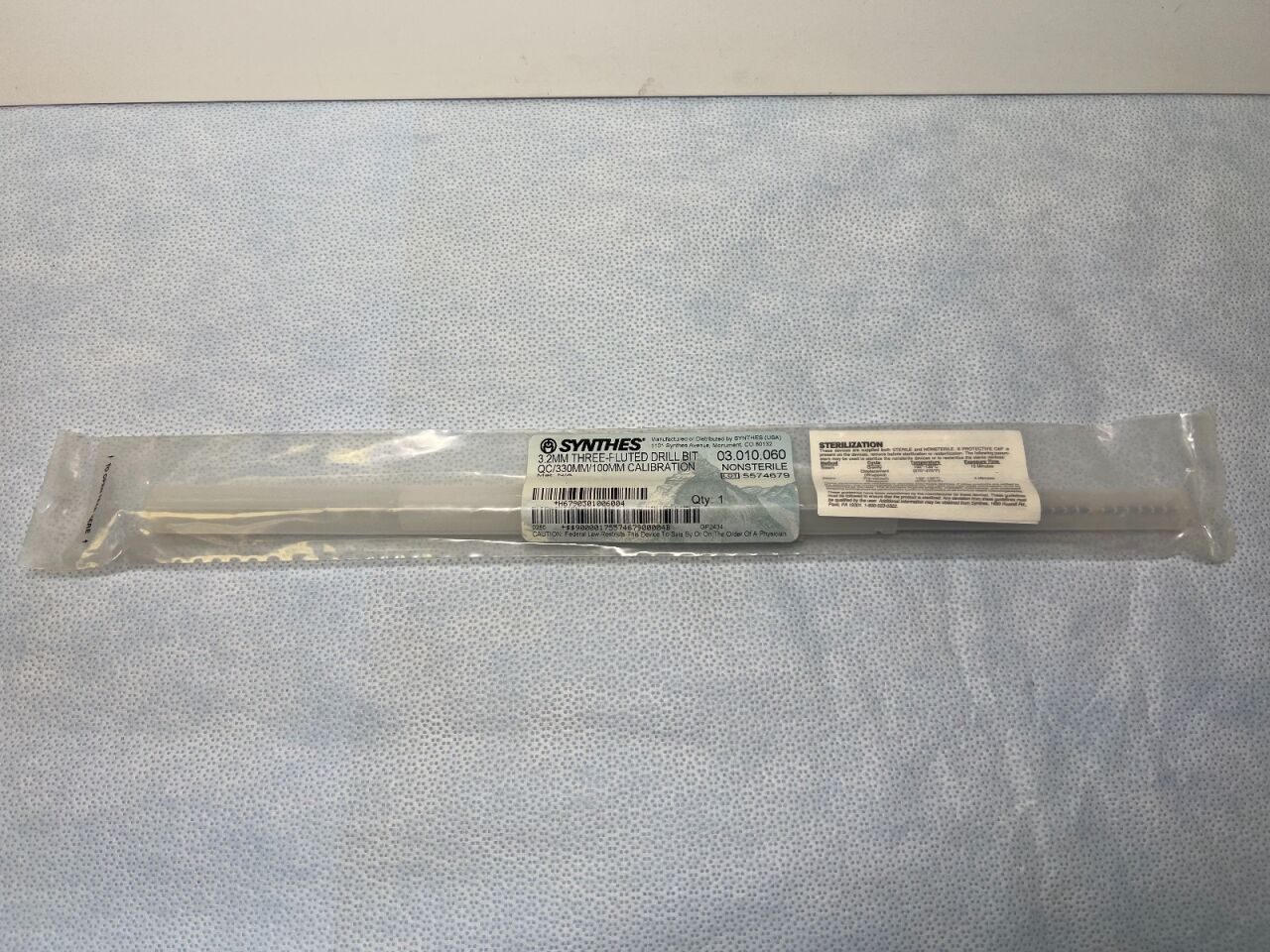 SYNTHES 03.010.060 Quick Coupling Flute Calibrated Drill Bit