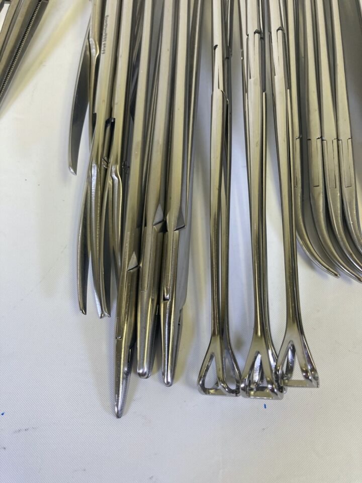 VARIOUS  Jarit Pilling Weck Codman Extra Long Instrument Set w SterilizationTray — photo 4