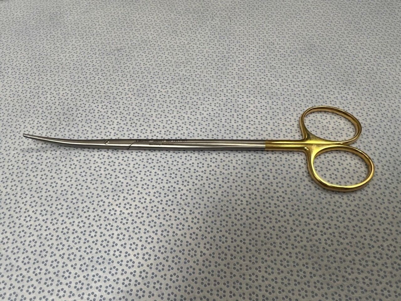 V. MUELLER MO 1601-001 Tungsten Carbide 7" Dissecting Scissors Curved Blunt Tip