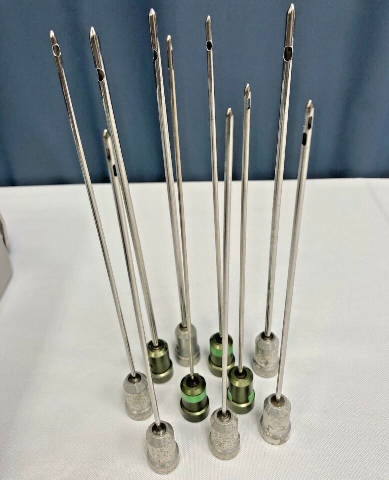 VARIOUS  Assorted Gauge & Length Tulip Liposuction Cannulas w/ Case — photo 8