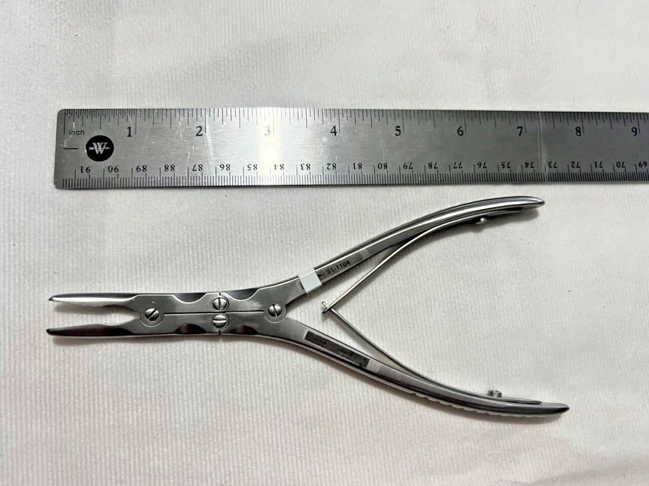 SYMMETRY 31-1104 Beyer Nasal Rongeur Forceps Curved 4mm Bite 7" Length ENT — photo 4