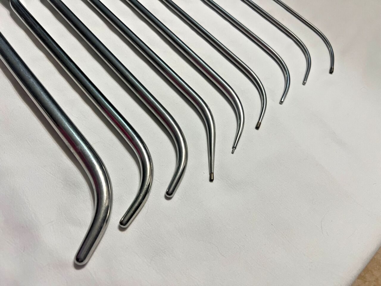 V. MUELLER Set Of 9 V. Mueler Van Buren & Lefort Urethral Sound Dilators Curved 10-5/8" L — photo 2