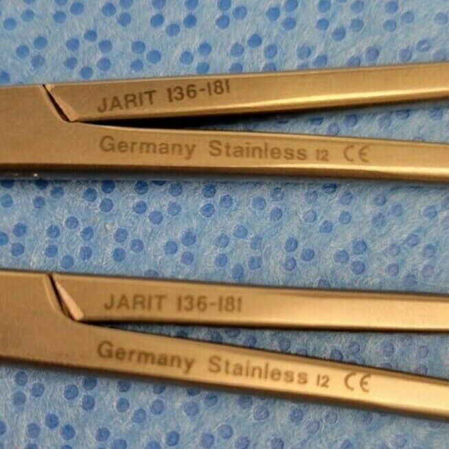 JARIT 136-181 Babcock Tissue Forceps 6" 8mm Wide Jaw, Lot of 2 — photo 2
