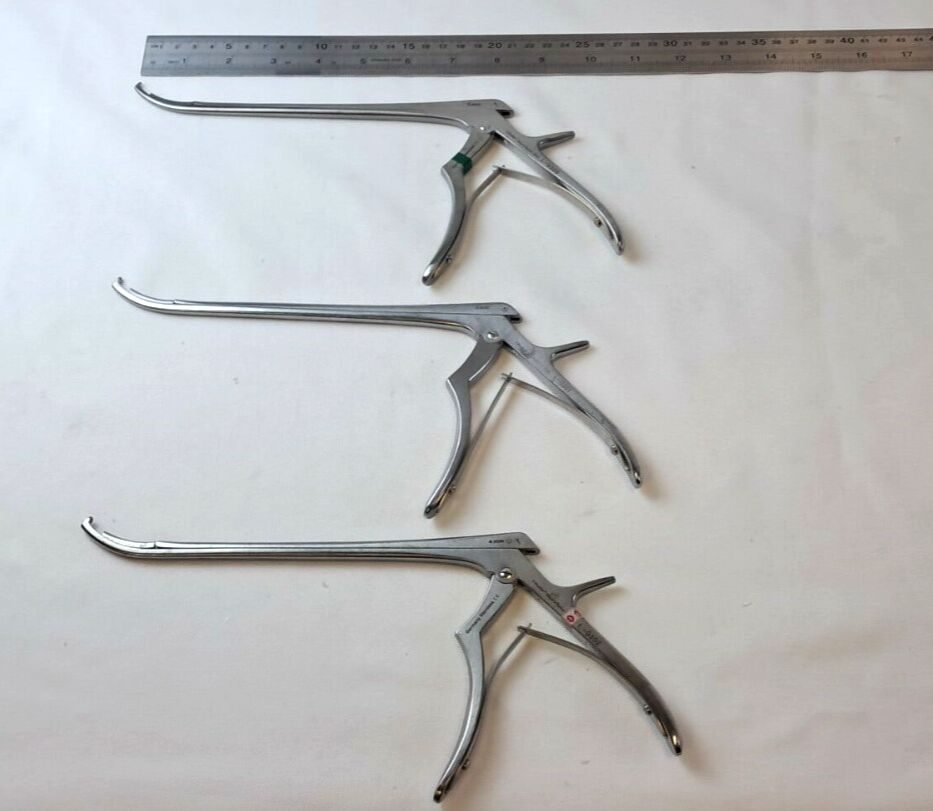 V. MUELLER VINO 2, 3, and 4mm Curved Up 70 Deg. 3pc Neuro/Spine Rongeur Set — photo 5