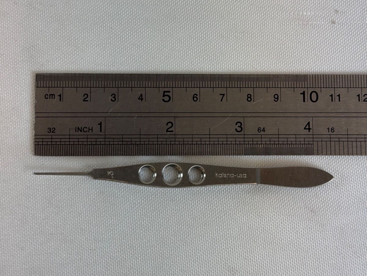 KATENA K5-2510 Castroviejo Forceps w/ Platform 1x2 Teeth 0.3mm — photo 8