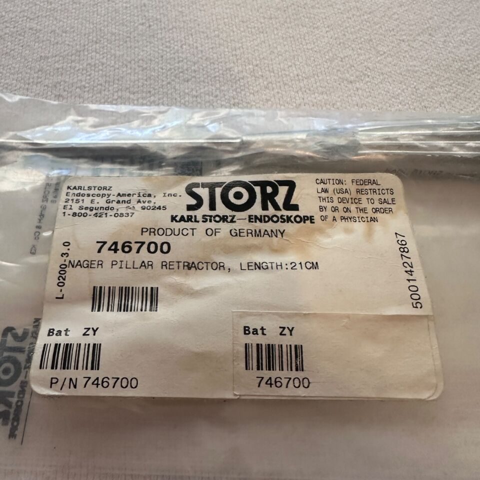 KARL STORZ 746700 Nager Pillar Retractor Length 21cm — photo 2