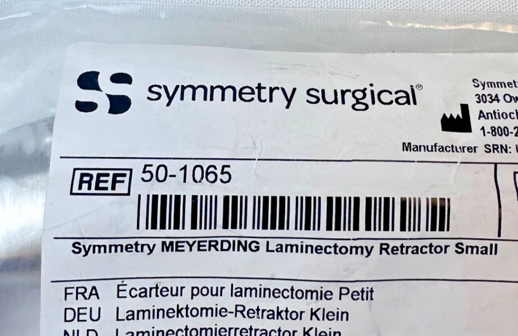 SYMMETRY SURGICAL 50-1065 Meyerding Laminectomy Retractor Small — photo 3
