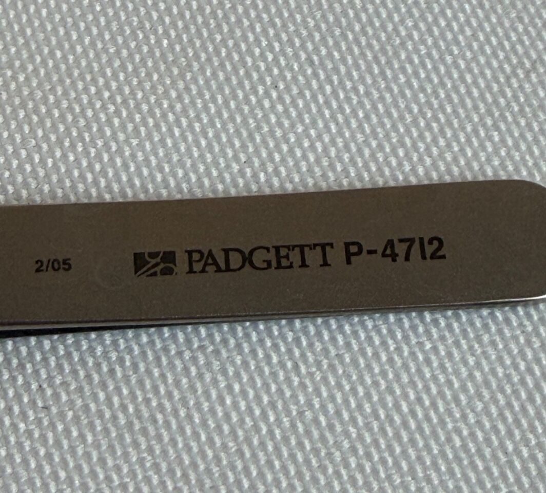 PADGETT P4712 Micro Forceps Style 3C Extra Fine Points 4.75" Microsurgical — photo 3
