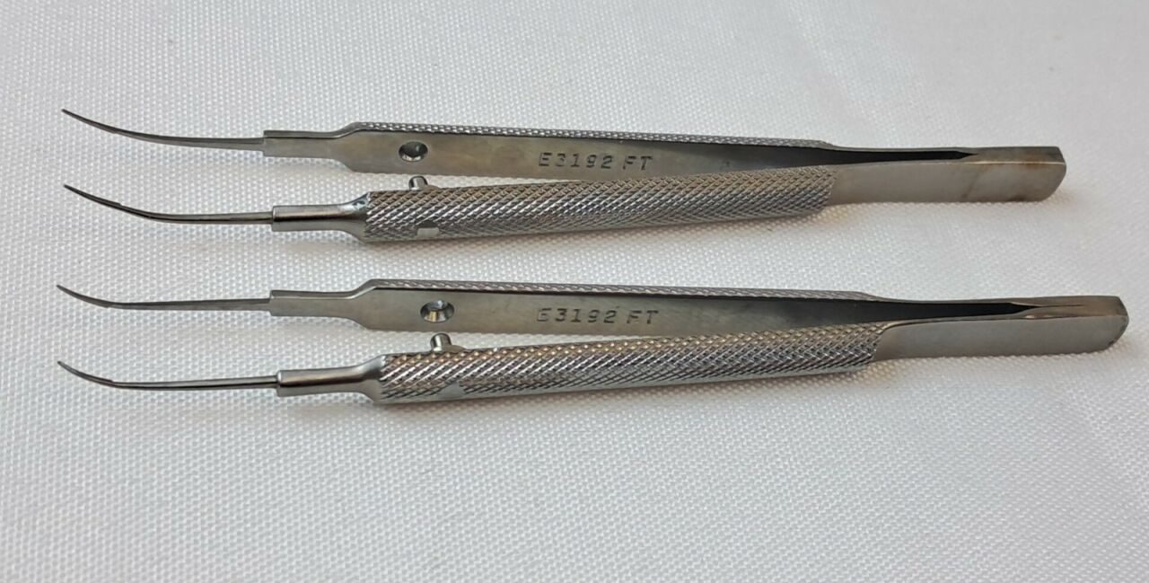 KARL STORZ E3192 FT Lot of 2 Girard Fine Tying Forceps 5mm Curved Ultra-Fine — photo 1