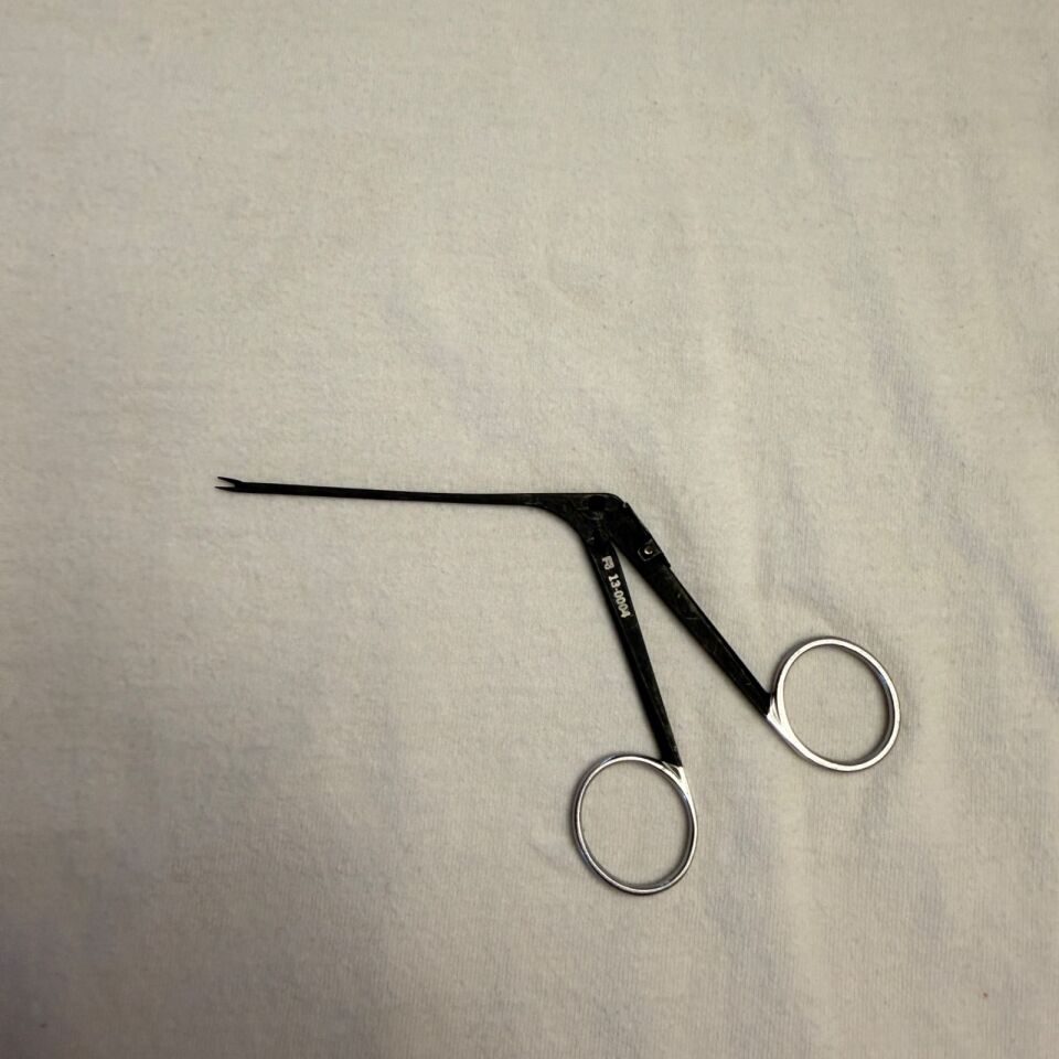 RICHARDS 13-0004 Ebony Straight Posigator 4mm Forcep — photo 2