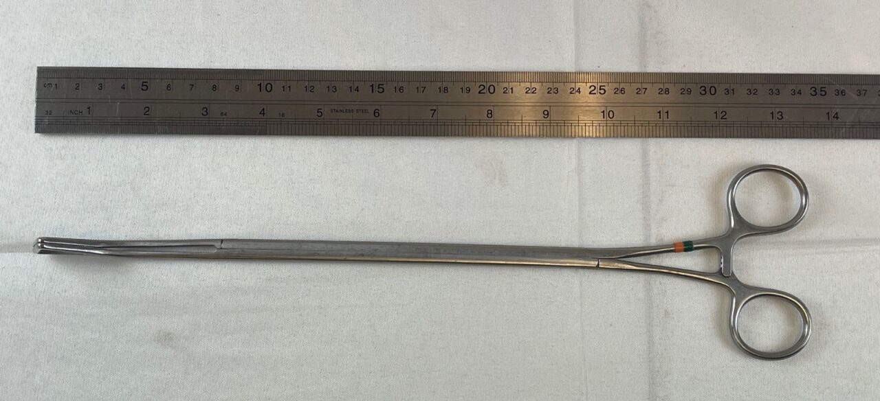 SCANLAN 9909-927 Thoracoscopic Duval Clamp Curved Pulmonary Surgery Cardiothoracic — photo 7