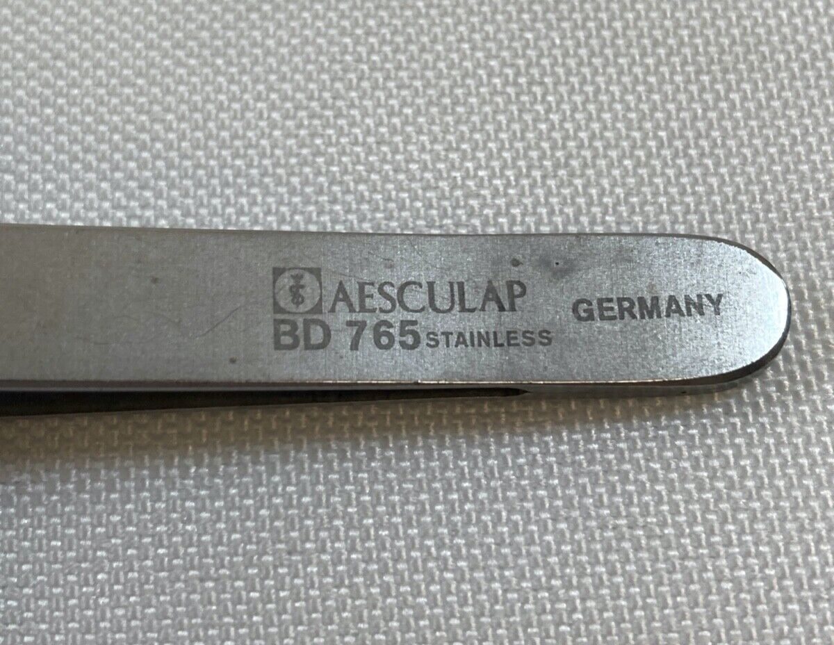 AESCULAP BD765 Hunt Tumor Forceps Angled 5mm Serrated Ring Jaws 200mm Length — photo 2