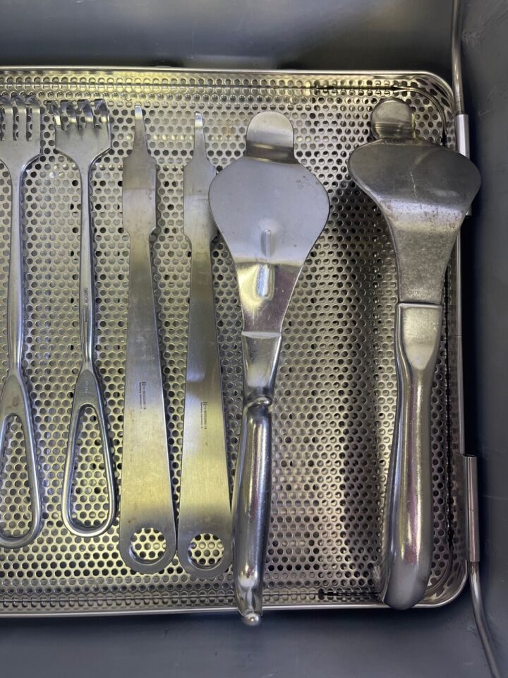 VARIOUS  66 Piece Konig Weck Jarit Patella Instrument Set w Sterilization Case — photo 4