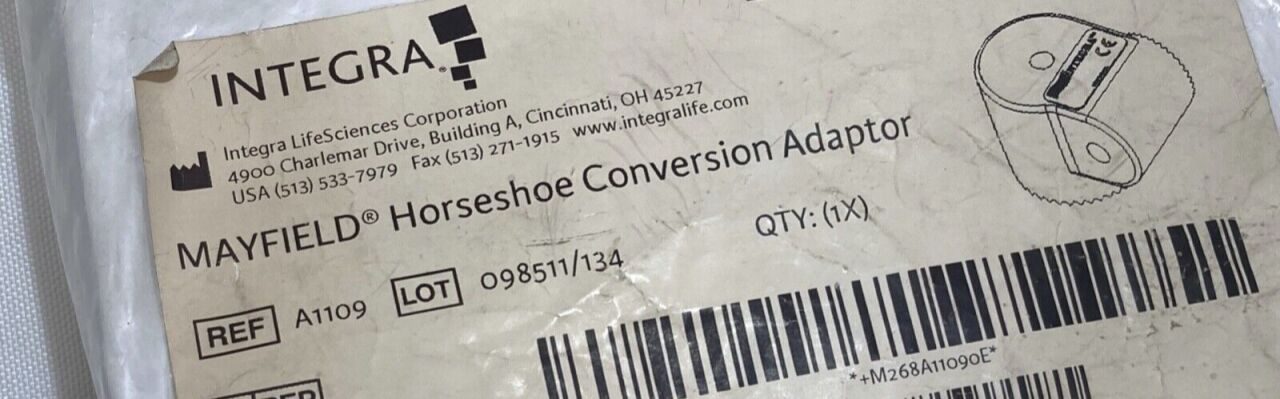 INTEGRA MAYFIELD Various Horseshoe Conversion Adapter w/o Knobs — photo 5