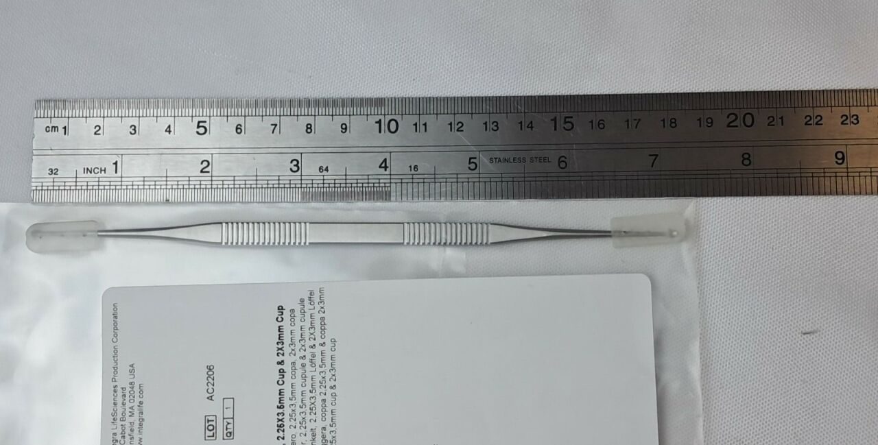 INTEGRA 385-400 House Curette 7" Double-Ended Light Angle 2.25x3.5mm — photo 4