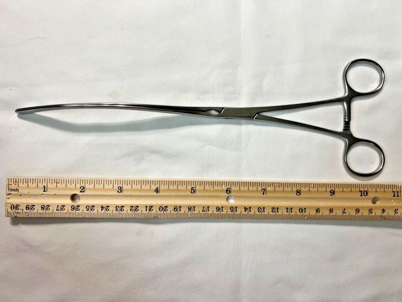 MILTEX 16-122 Kocher Intestinal Forceps Curved Longitudinal Serrations 10-1/2" L — photo 3