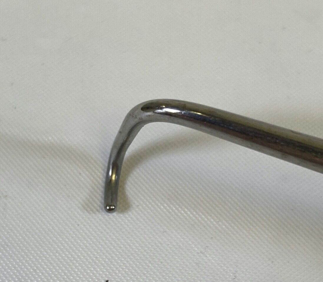 W. LINK 64-4160/16 Kolbel Soft Tissue Retractor 190mm Single Prong Straight Fine — photo 3