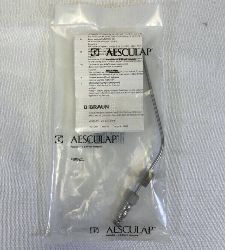 AESCULAP GF923R Frazier Suction Cannula w/ Thumb Hole 3mm (9Fr) Neurology ENT — photo 1