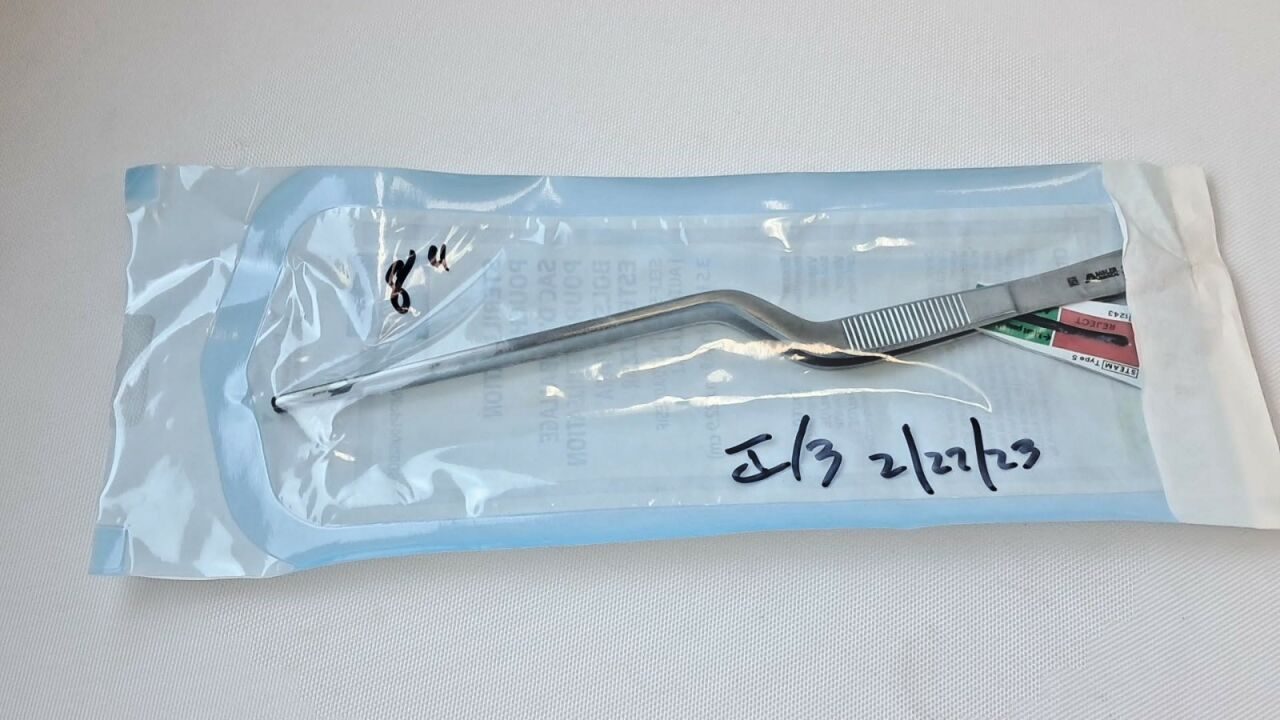 AMBLER 30-710 Gruenwald Nasal Forceps 8" Bayonet Dressing ENT — photo 2