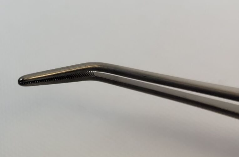 KARL STORZ 745715 Dressing Forceps Angled Serrated Tips 15 cm — photo 4