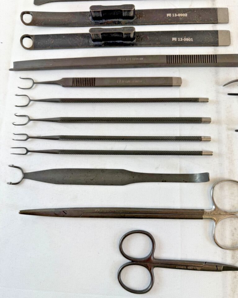 VARIOUS  Richards Smith & Nephew Rhinoplasty Set Pan Ebonized Black Anodized — photo 6