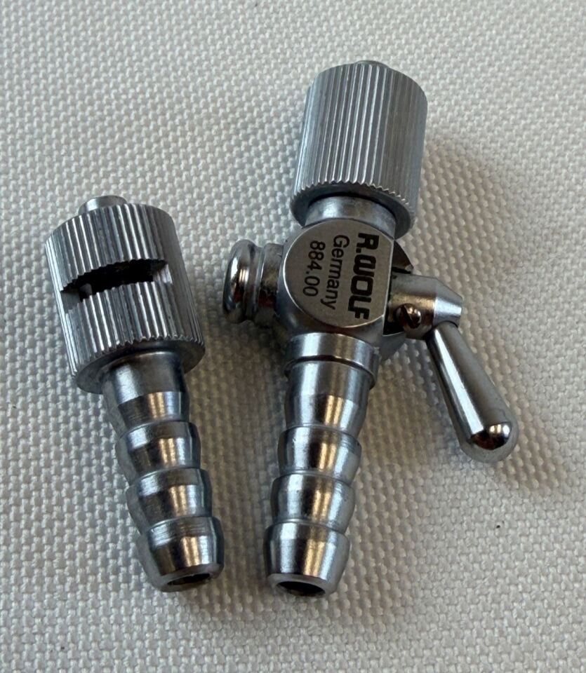 R. WOLF 884 Luer Lock w/ Valve & Hahn Adapter Set — photo 3