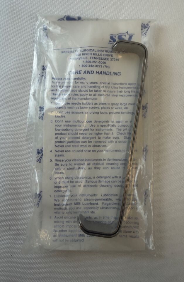 SSI ULTRA 22-1418 Parker Retractors 1/2" x 7" Orthopedic General Surgery - Pair — photo 1