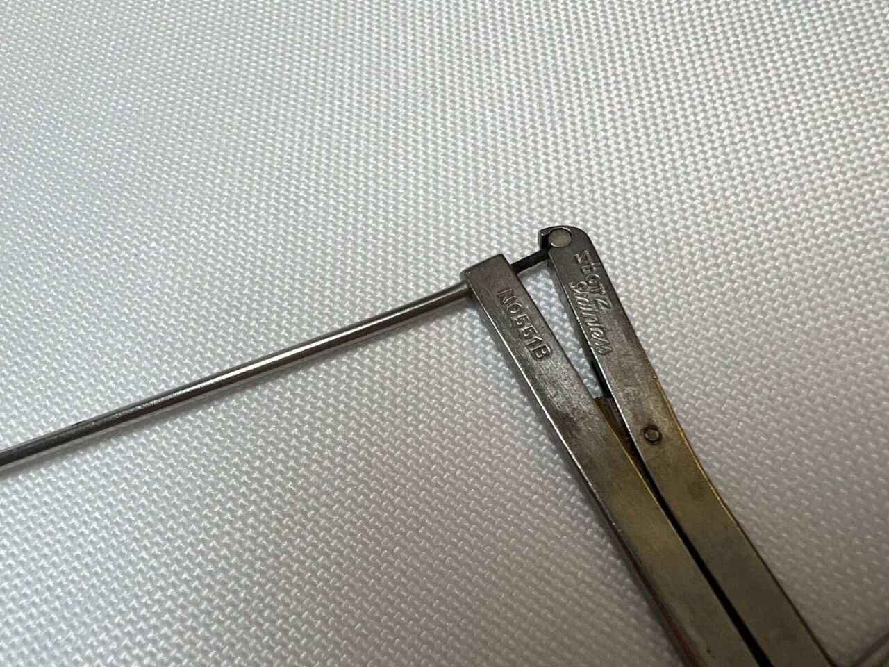 KARL STORZ N0551B Leivers Vent Tube Introducer Forceps ENT — photo 2