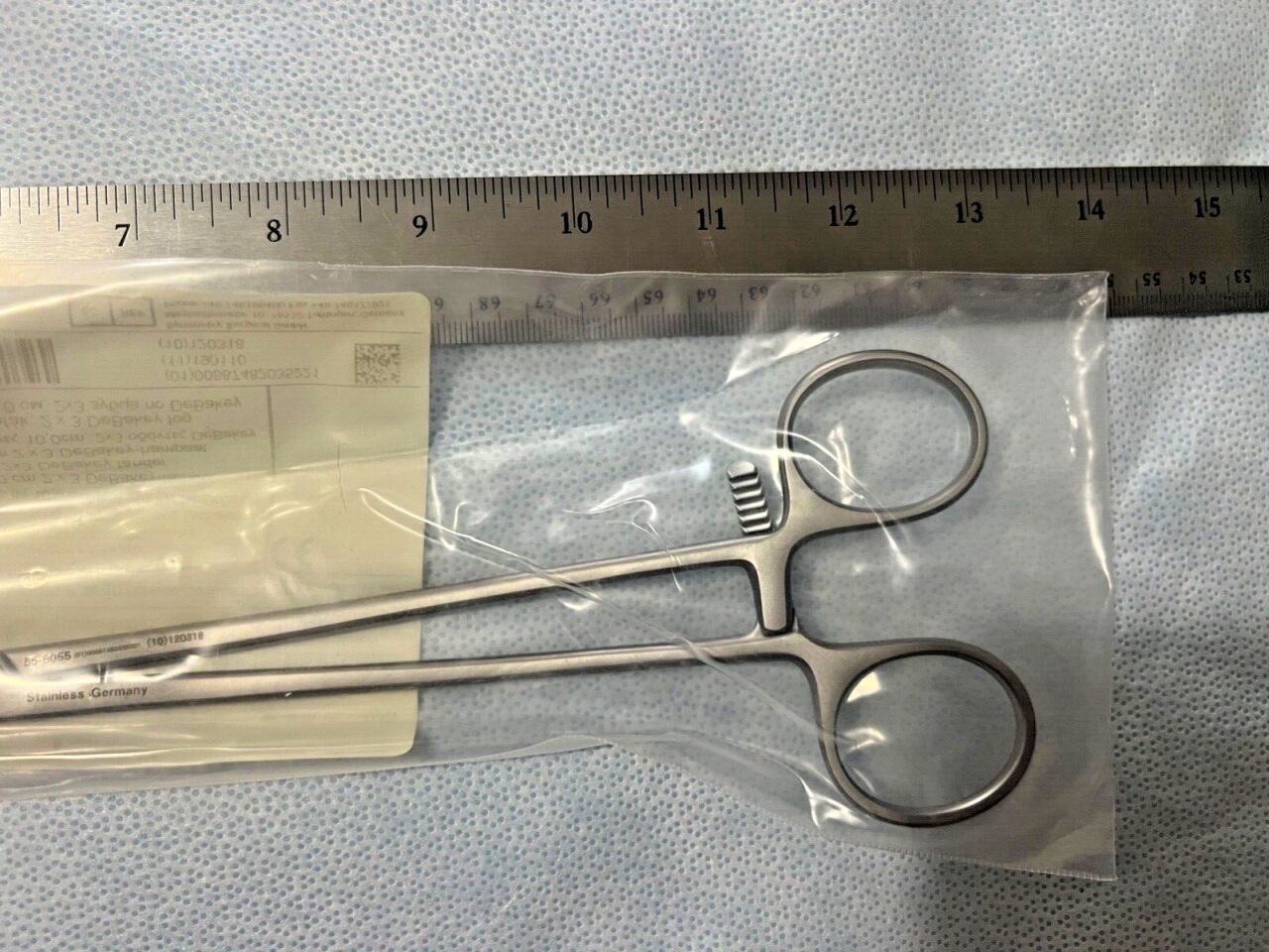 SYMMETRY 55-6055 DeBakey Aortic Aneurysm Clamp 10cm Jaws 2x3 Teeth 12" Length — photo 3