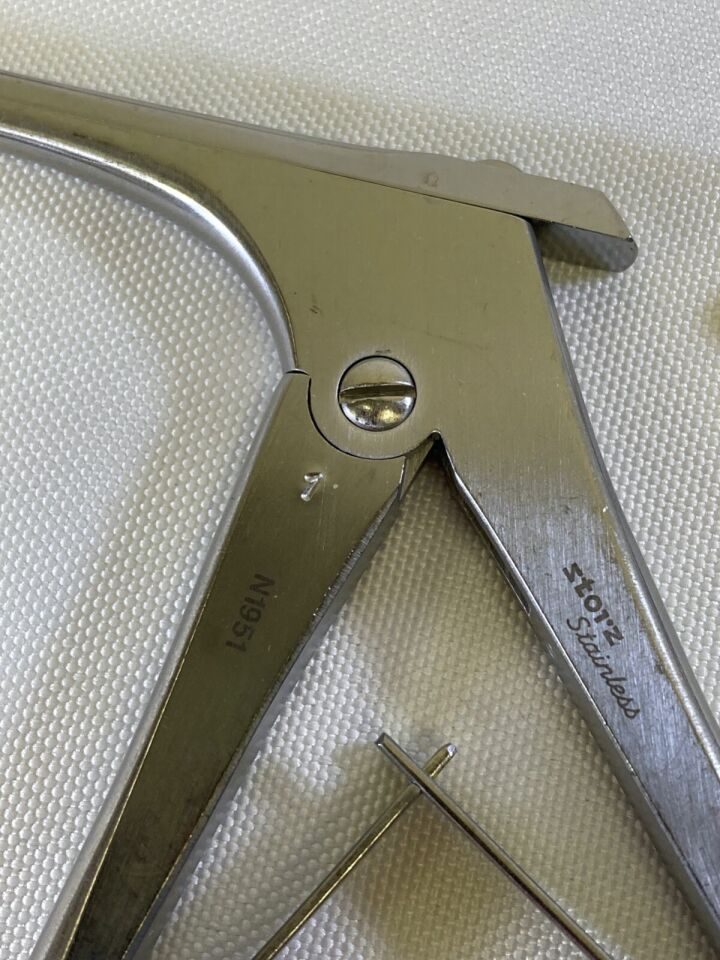 V. MUELLER  Set of 4 Storz ENT Kerrison Rongeurs Bone Punch Sz 0 1 2 3 x 90deg — photo 3