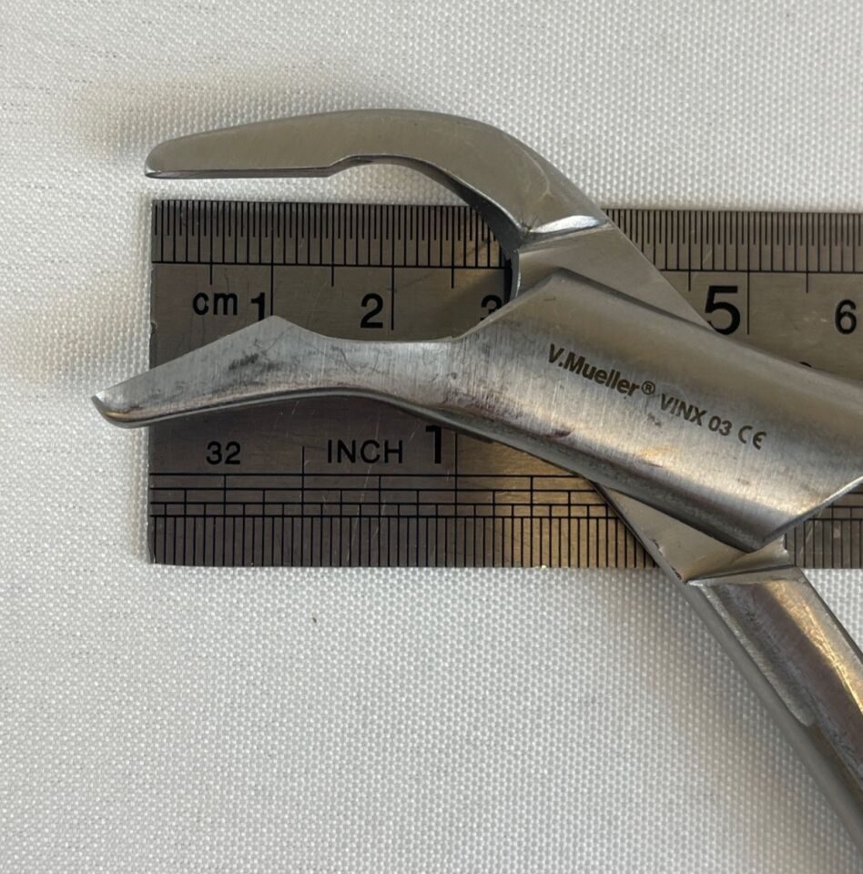 V. MUELLER NL634 Stookey Rongeur Angled Jaw 3mm Bite 19cm Long Orthopedics Neuro — photo 8