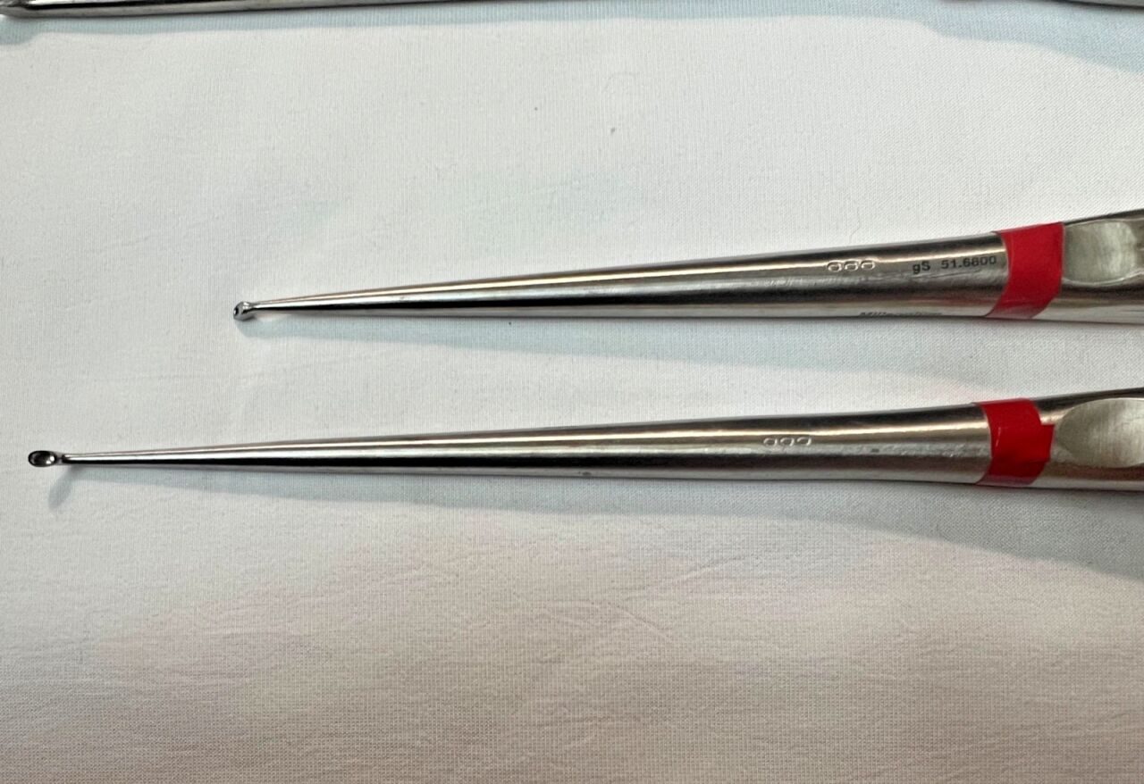 MILLENNIUM  Set of 8 Spinal Curettes Sizes 0,00,000 Angled & Straight — photo 5