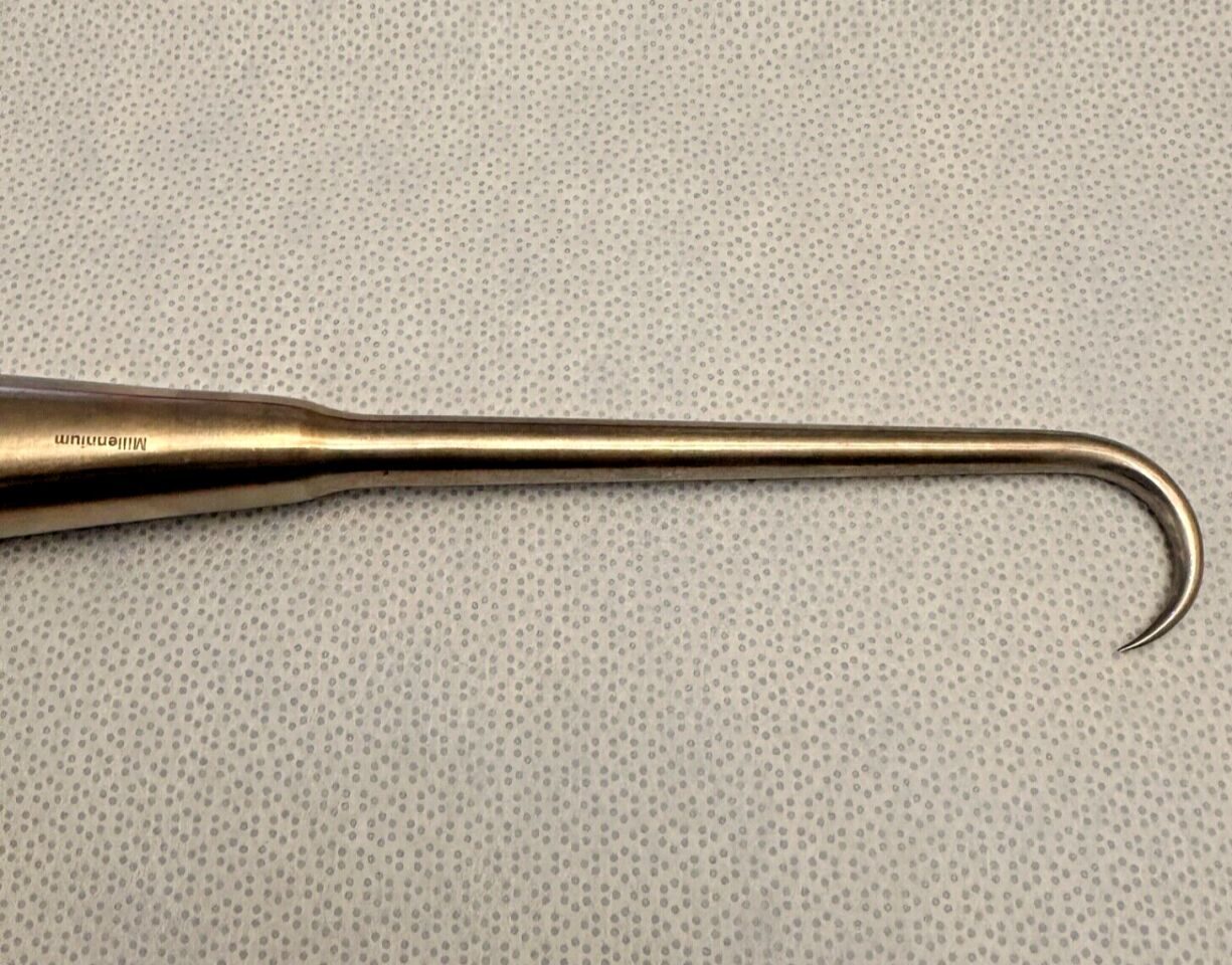 MILLENNIUM SURGICAL gs 45.4440 Bone Hook 9" Large 25mm Sharp — photo 5