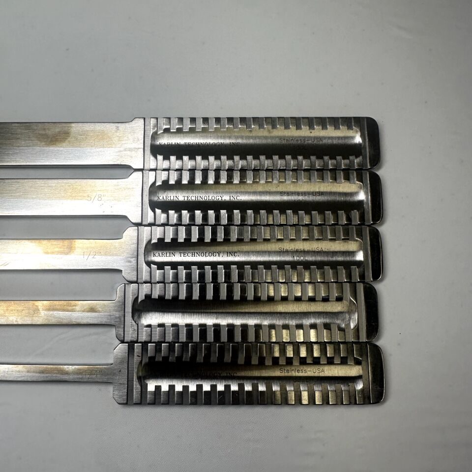 CODMAN KARLIN 46-3070 Straight Stiletto Chisels Set of 5 w/ Case — photo 3
