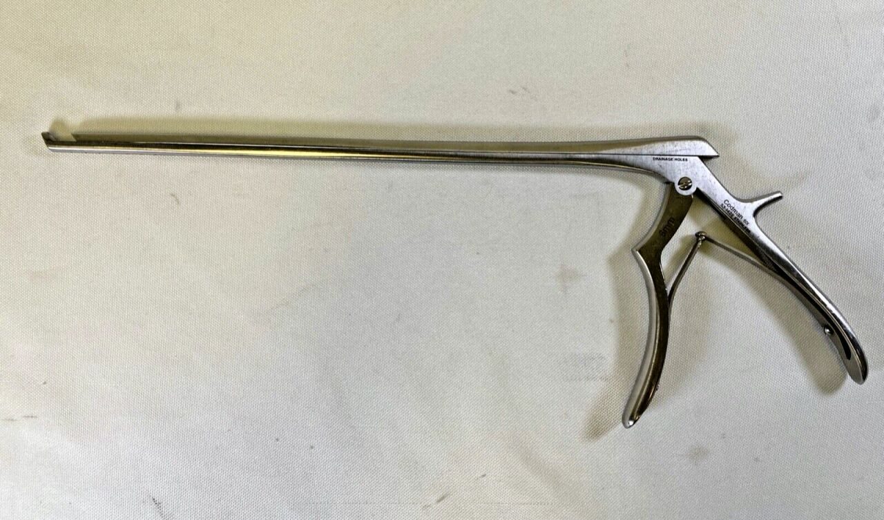 CODMAN 53-1429 6mm x 40deg x 11" Lumbar Kerrison Rongeur Hardy Handle Neuro Spine
