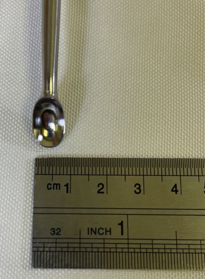 AESCULAP MD643R Lumbar Curette Size 6 Reverse Angle 349mm — photo 11
