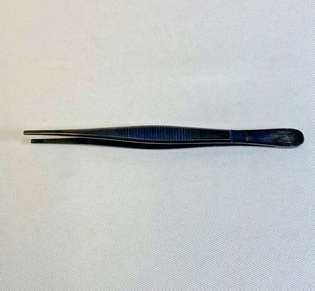 WECK PILLING 468180 Blackened Toothed Tissue Forcep 6"